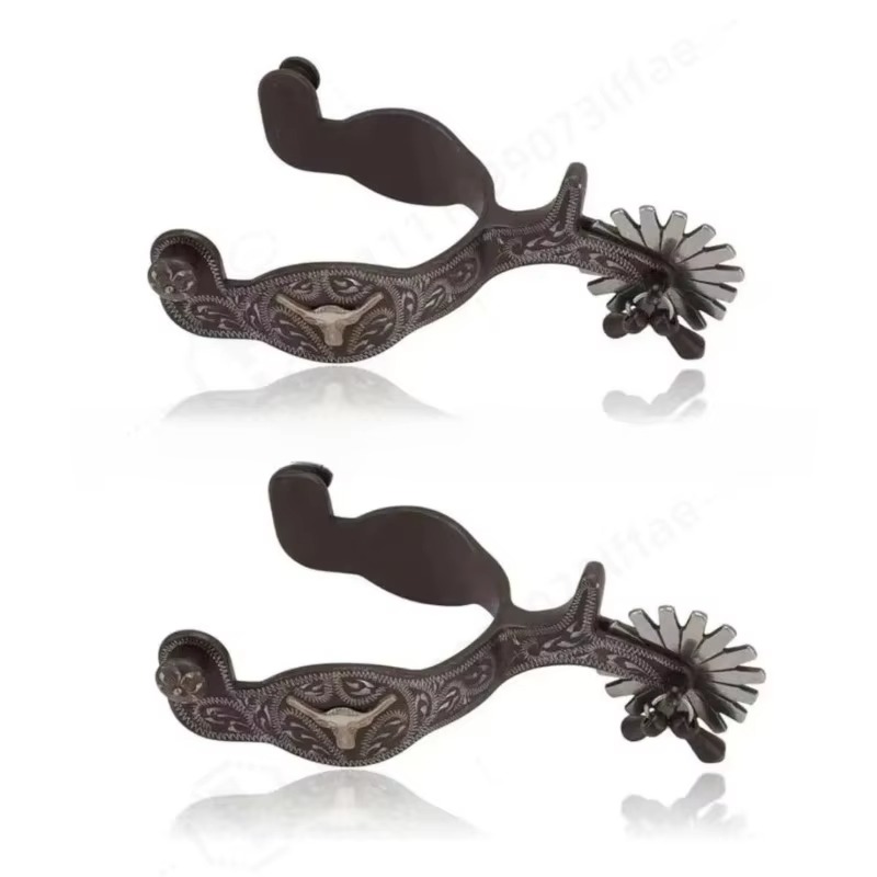 Hand‑Carved Western Horse Spur - Riding Gear review and price