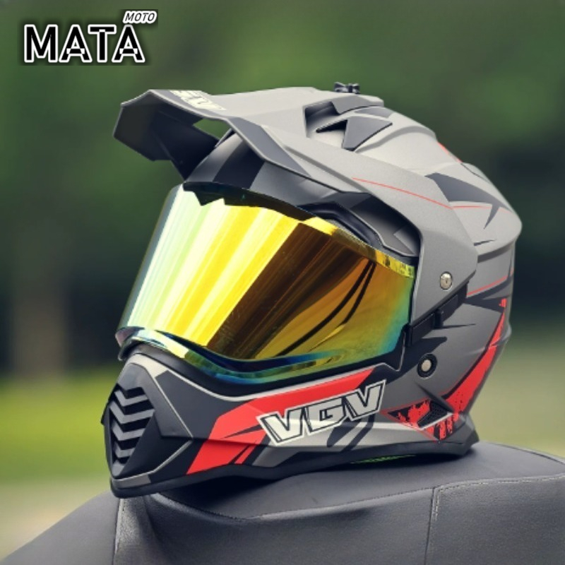 VGV Motocross ECE DOT Certific - Full Face Motorcycle Helmet With Bluetooth review and price