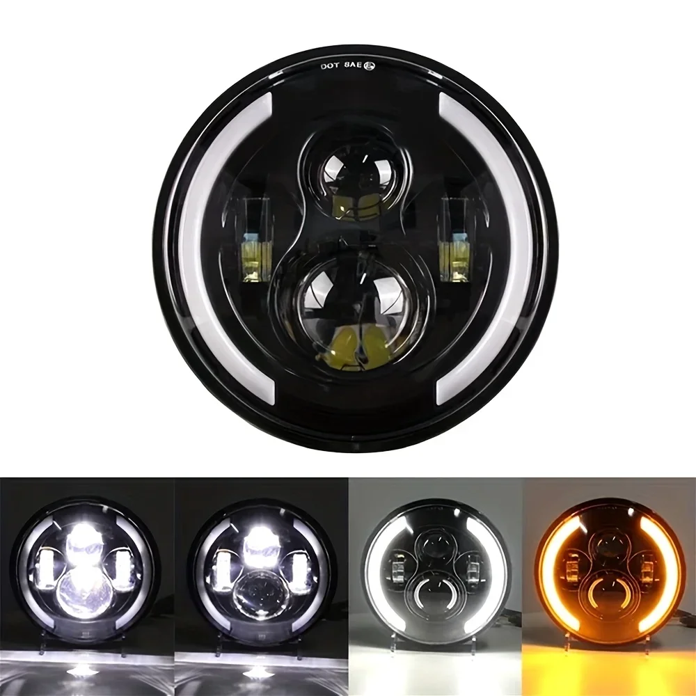 TCYATO 50W 7-Inch 17.78 cm LED - Universal Motorcycle Led Headlight Projector review and price